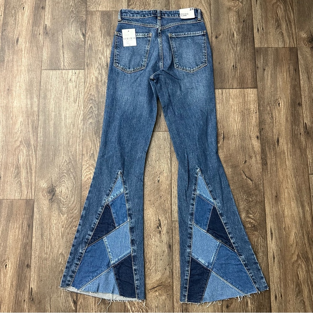 Forever 21 Mid Rise Slim Fit Flare Leg Blue Denim Jeans Women’s Size 23